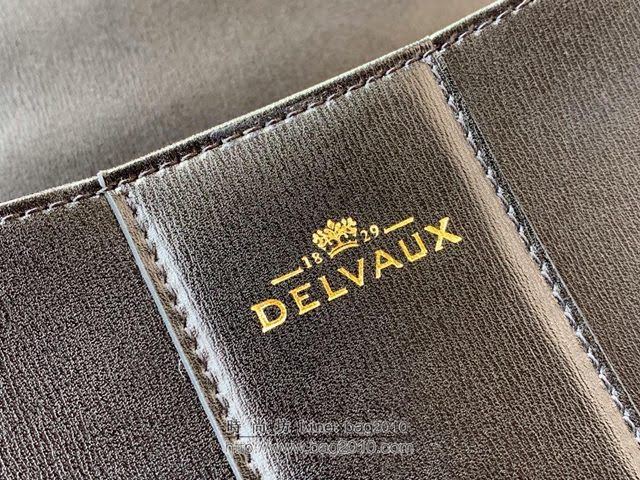 DELVAUX女包 Brillant手袋 德爾沃女手提包 Dv0028原版黑金 比利時Delvaux單肩包  fcs1284